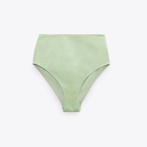 Zara High Waisted Structured Bikini Bottoms